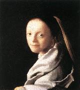 Jan Vermeer Portrait of a Young Woman oil painting artist